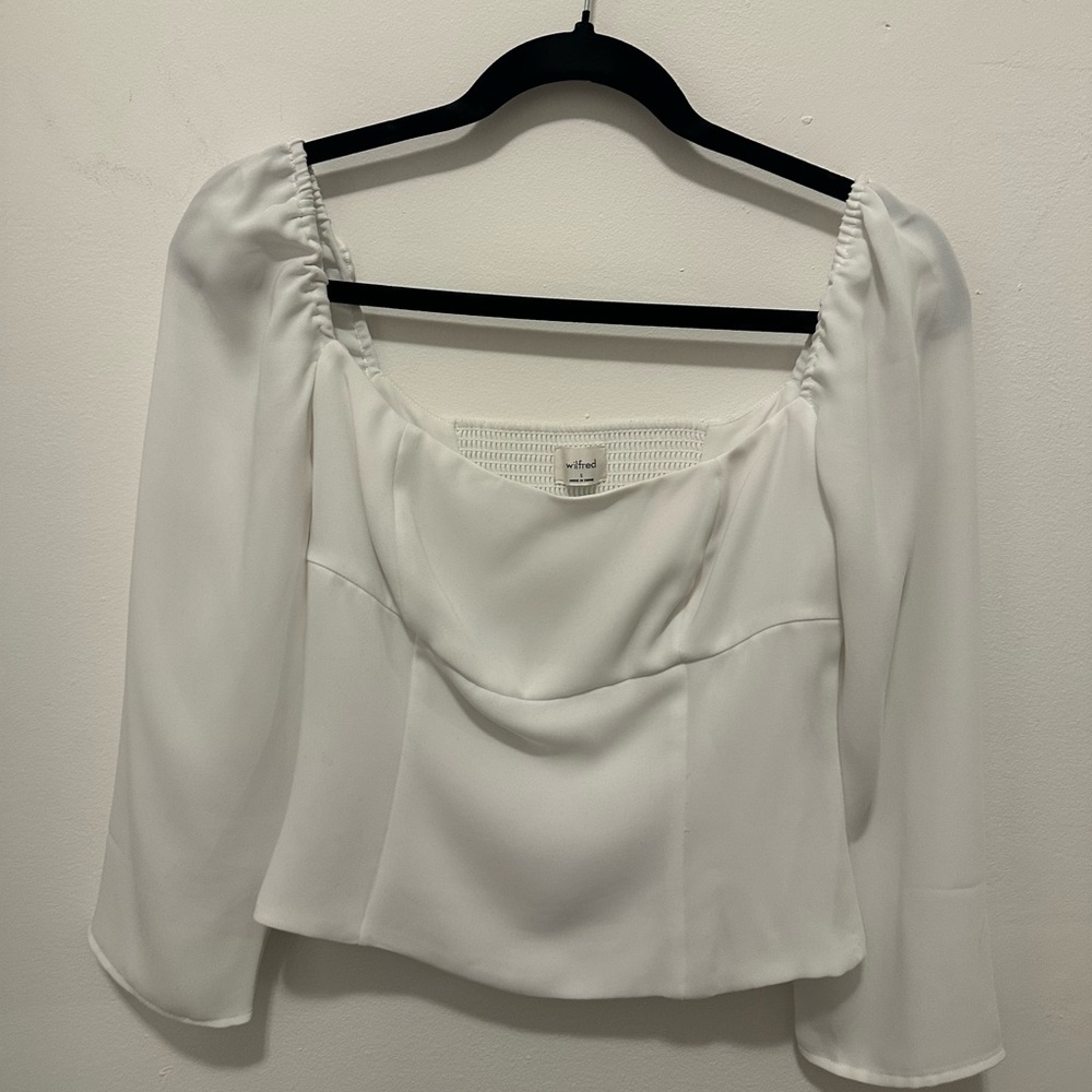 Aritzia Wilfred White Blouse